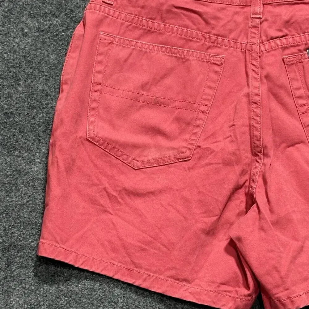 Tommy Hilfiger Shorts Womens 10 Red Pink Twill Chino Classic Fit Casual Summer